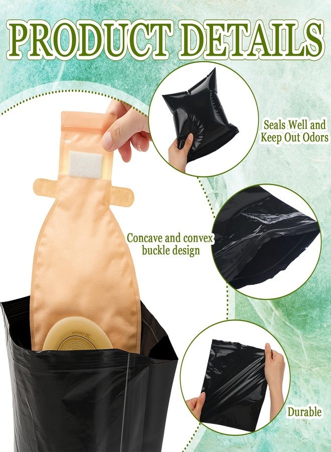 ForraFun 400 Pcs 8 x 8 Inches Ostomy Pouch Disposal Bags, Ostomy Disposal System, High Sealing/Prevents Odors/No Mess/Supplies for Colostomy Bags, Nappies, Incontinence Pads - Image 3